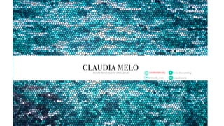 CLAUDIA MELOPEOPLE TECHNOLOGY RESEARCHER
@claudia_melo
claudiamelo.org @claudiameloblog
/claudiamelo
 