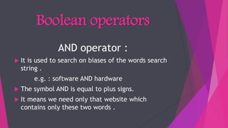 Web browser and serach engine | PPT