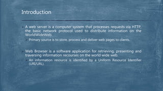 Web browser and web server | PPTX