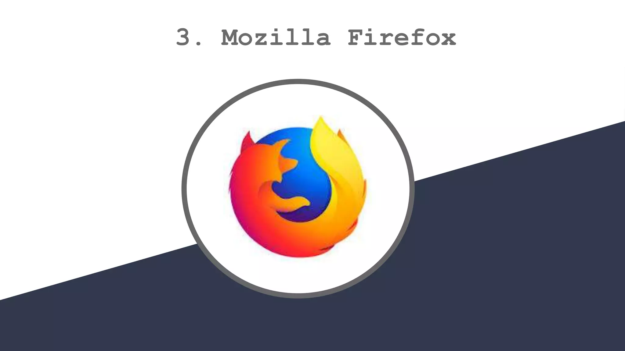 3. Mozilla Firefox
 