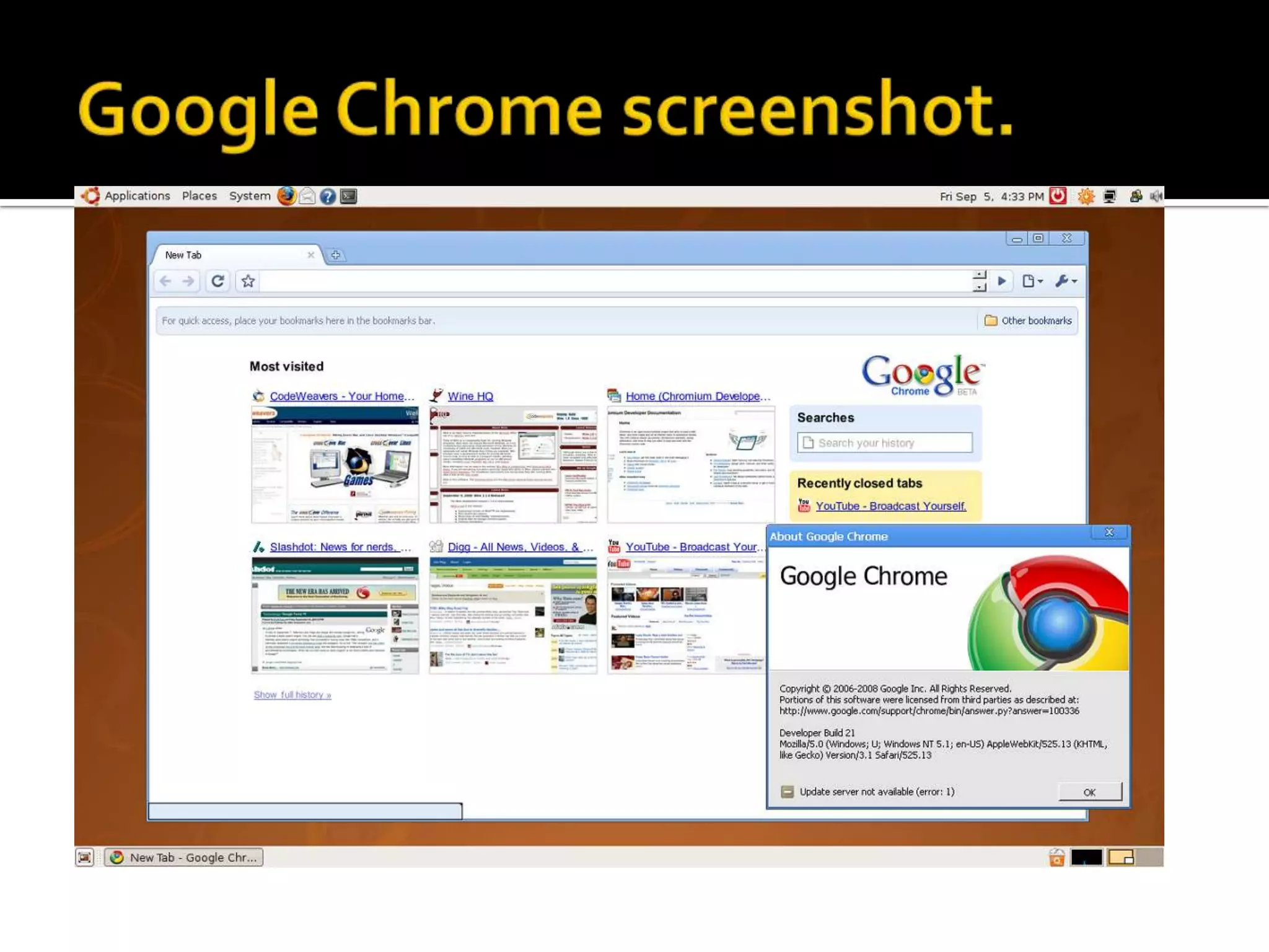 Google Chromescreenshot.
