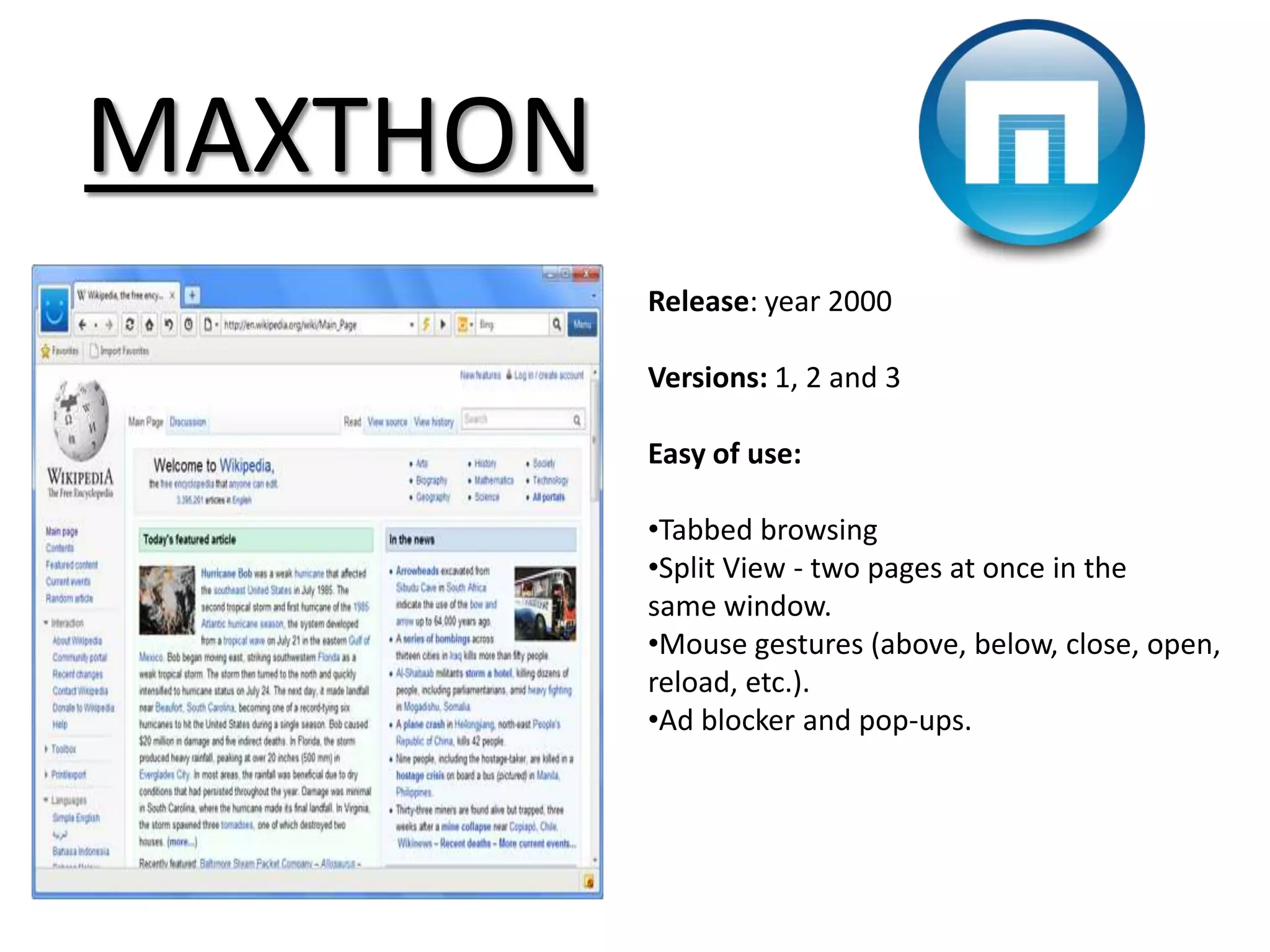 1.1 released in October 2003