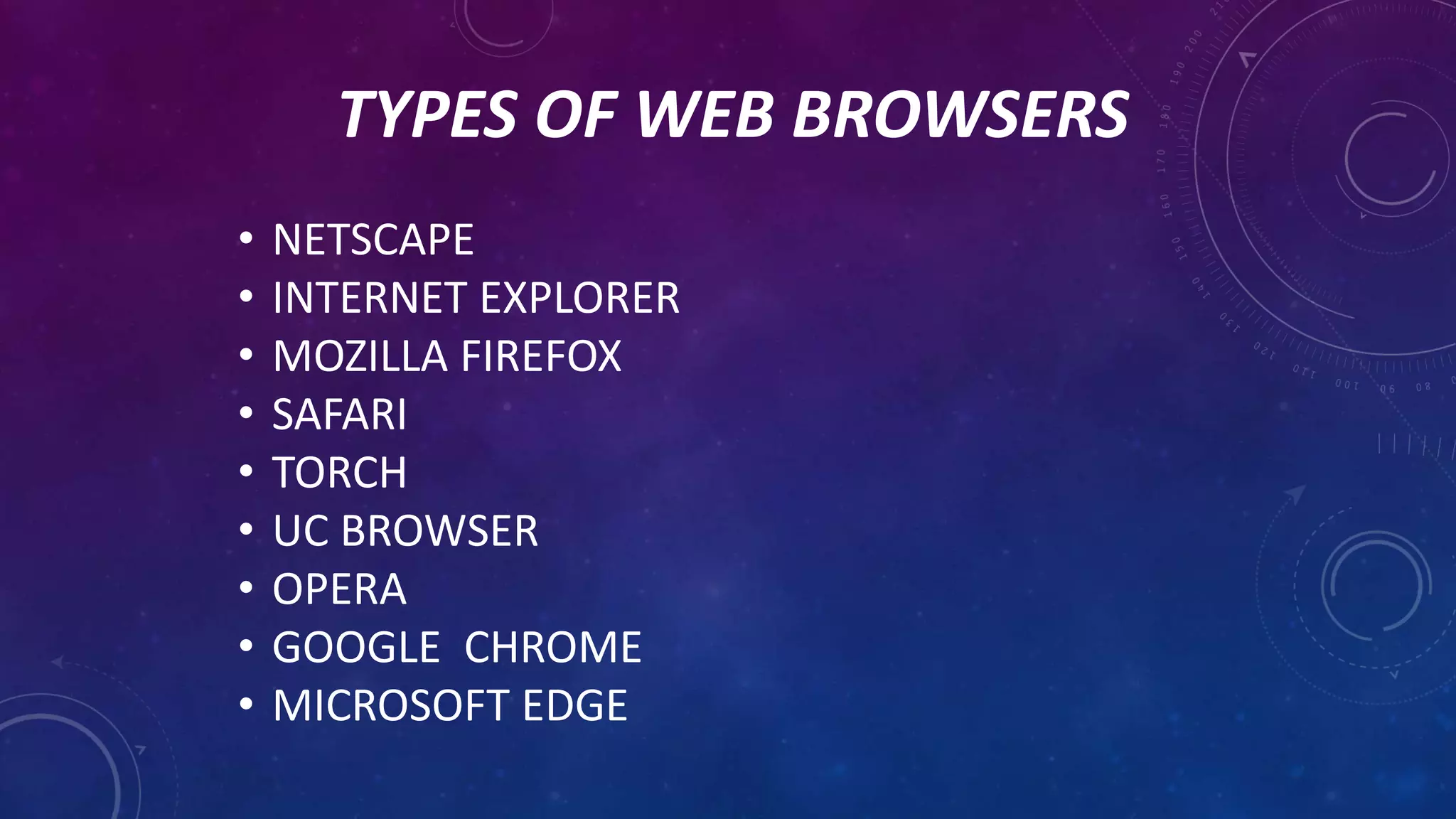 Web browsers | PPTX