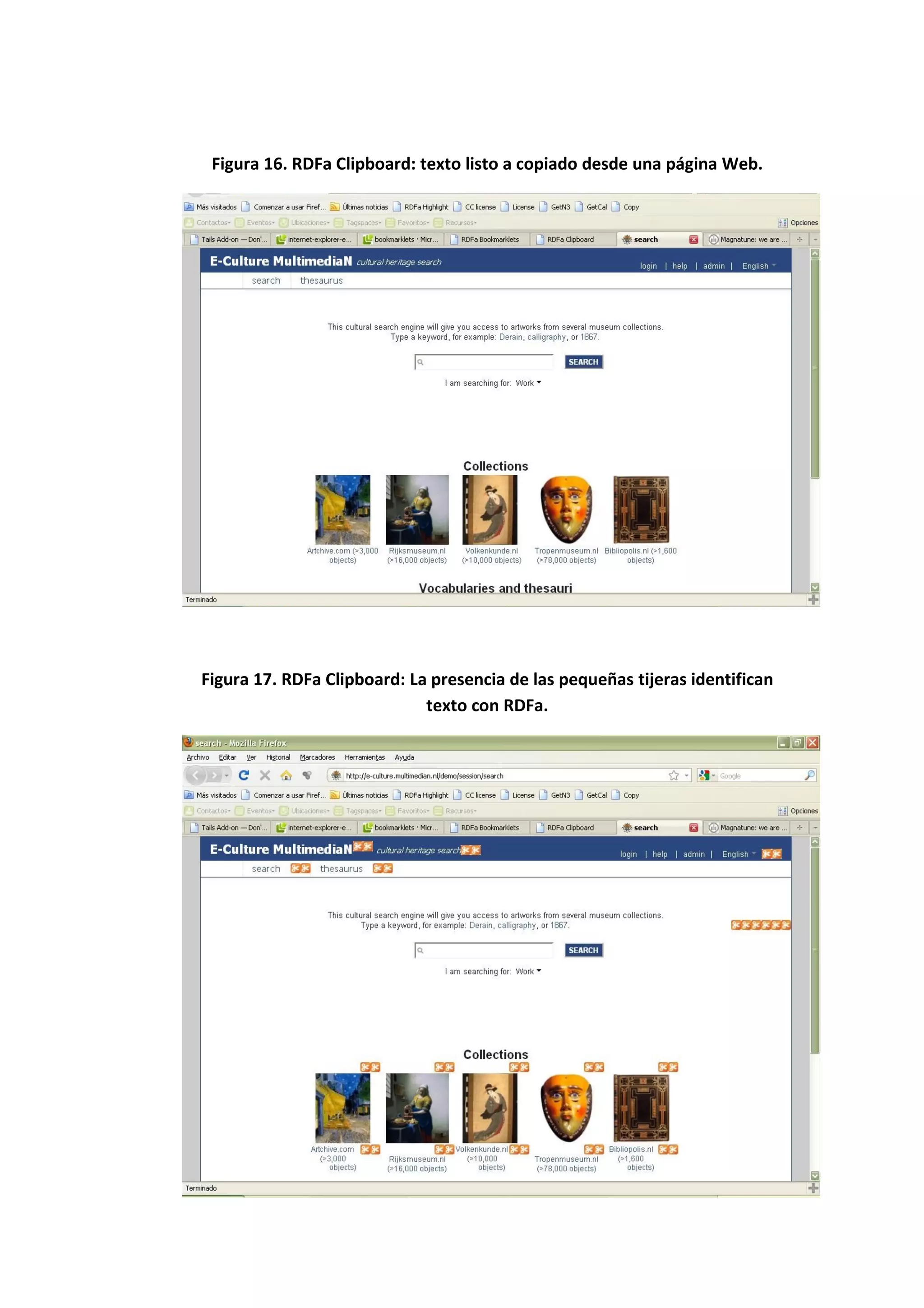 Figura 16. RDFa Clipboard: texto listo a copiado desde una página Web.




Figura 17. RDFa Clipboard: La presencia de las pequeñas tijeras identifican
                             texto con RDFa.
 