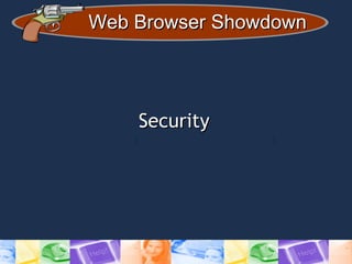 Web Browser ShowdownWeb Browser Showdown
SecuritySecurity
 