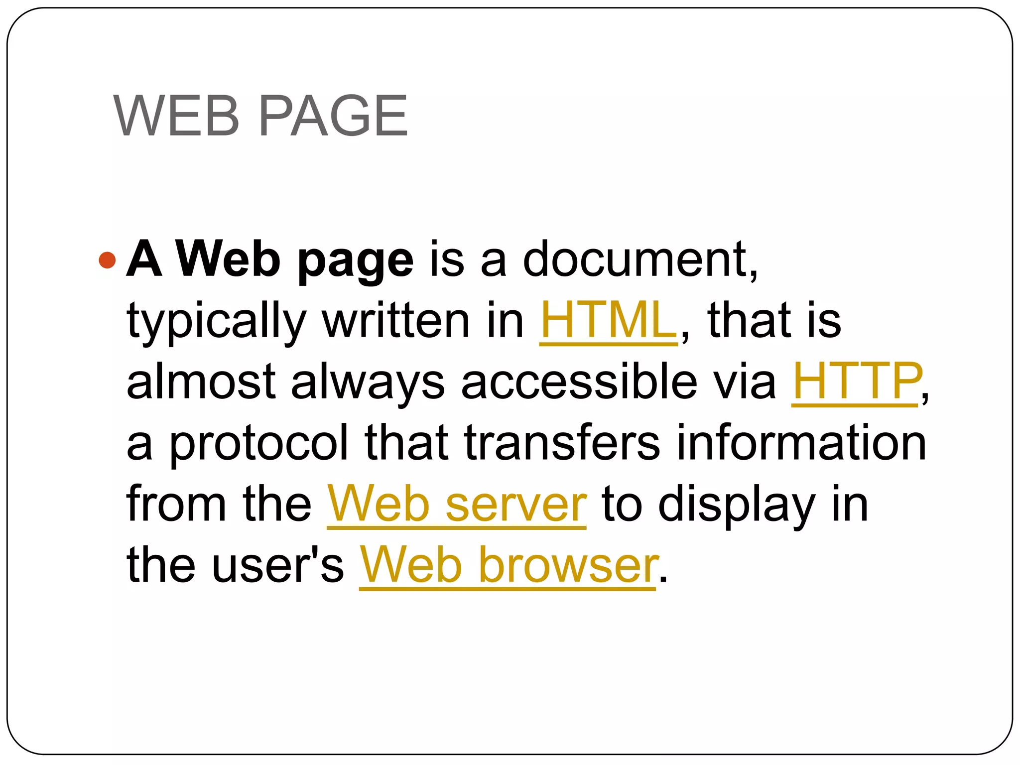 Examples of Domain Types
com

.org
.gov

.edu
.net

.mil

commercial
organization
government
education
network
military

 