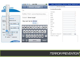 7“ERROR PREVENTION”
 