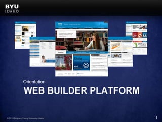 Orientation Web Builder Platform 1 