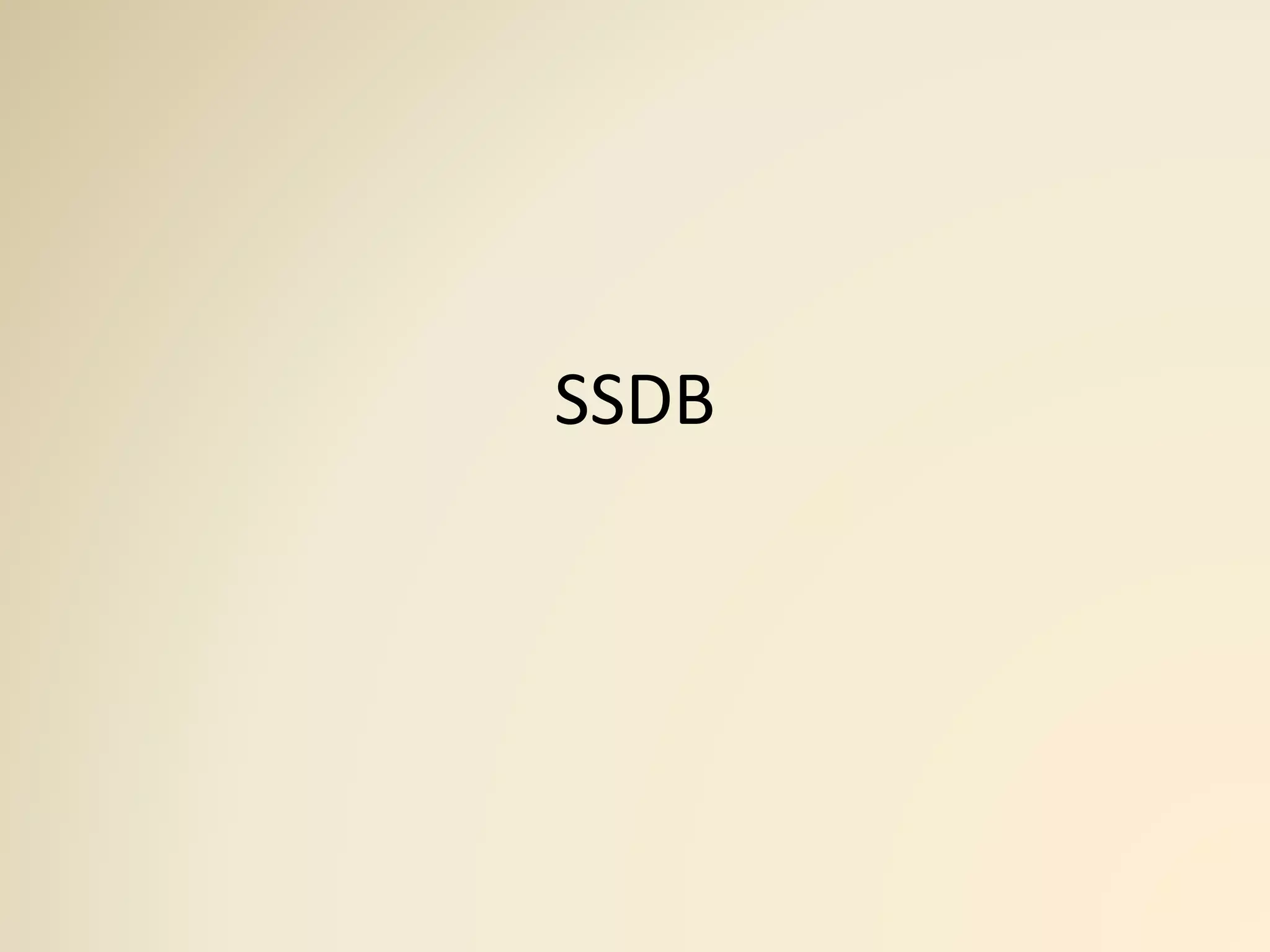 SSDB
 