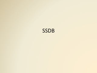 SSDB
 