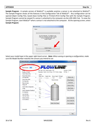 Webcal6 Manual Software EchoPod Flowline | PDF