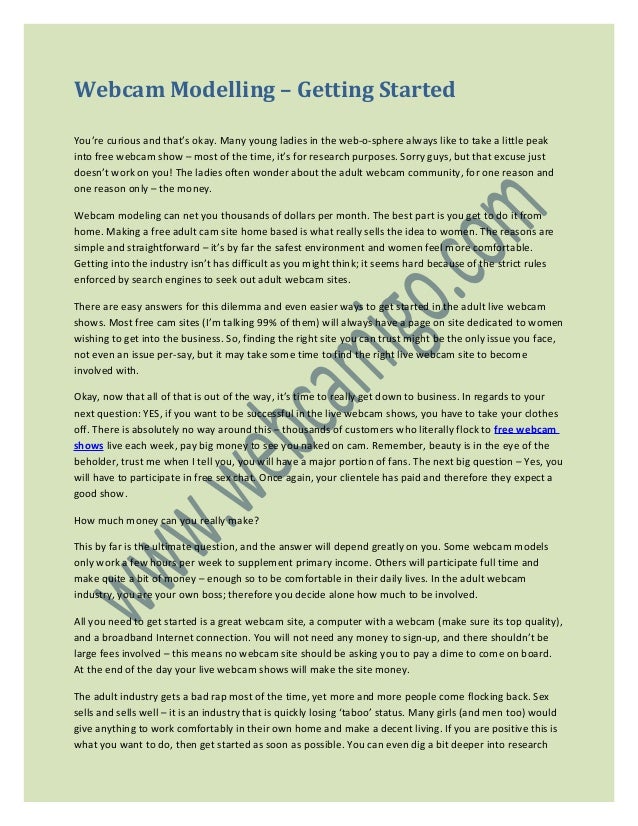 cam Modelling Getting Started