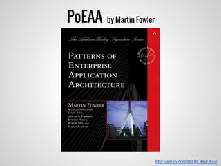 PoEAA by Martin Fowler
http://amzn.com/B008OHVDFM/
 