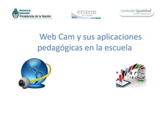 Web Cam y sus aplicaciones
pedagógicas en la escuela
 