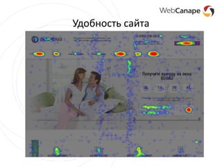 Удобность сайта
 