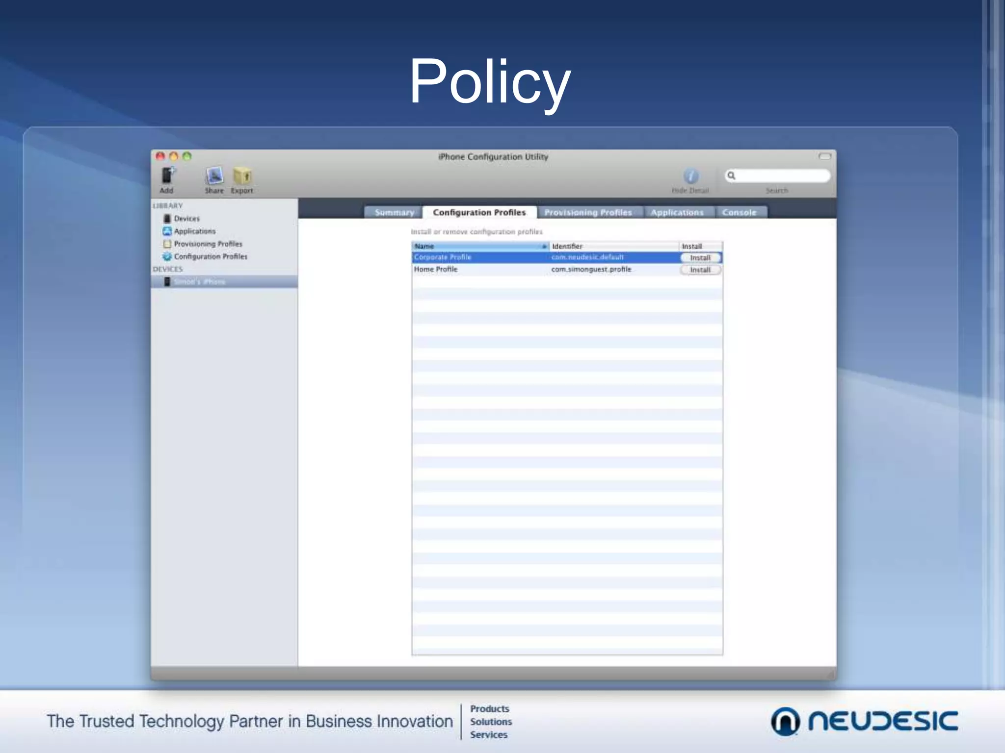 Used in combination with auto-lockPolicyConfiguration Profile settings for PasscodeRequire passcode on device (Yes/No)