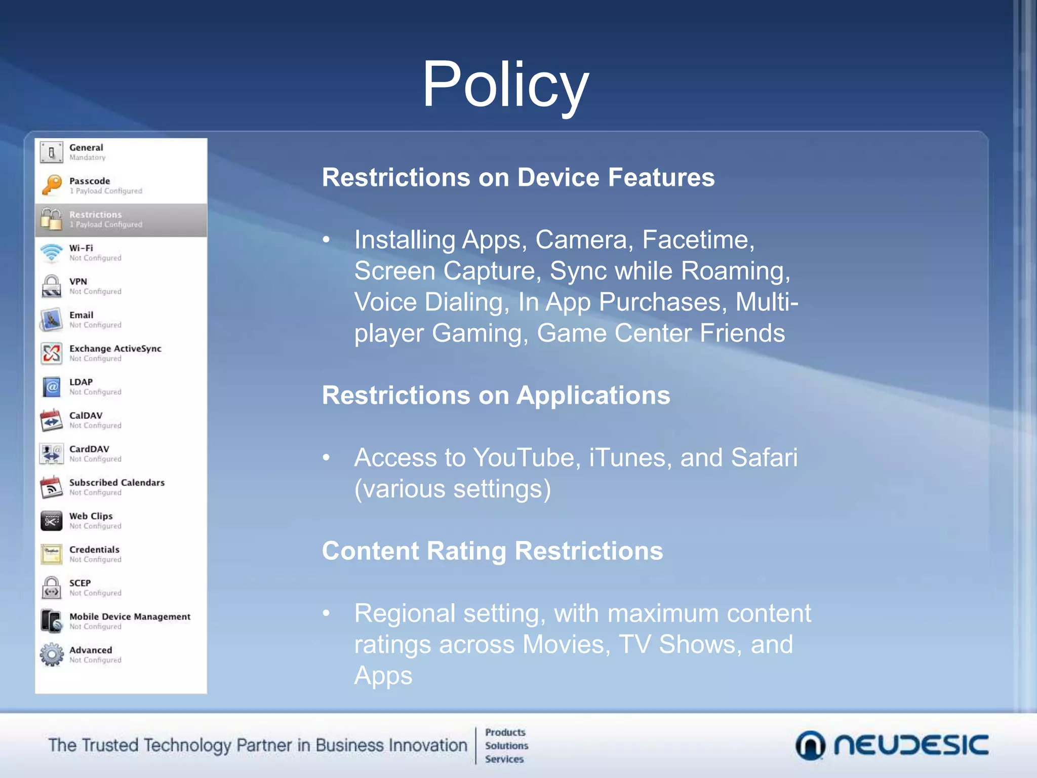 Allow simple (4 digit PIN) or alphanumeric