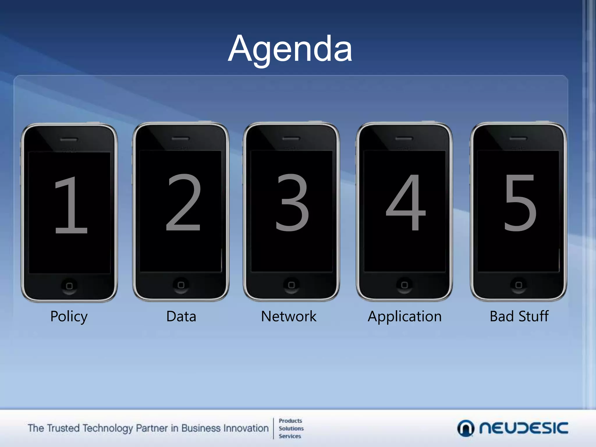 23451PolicyDataNetworkApplicationBad StuffAgenda
