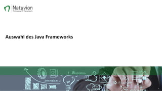 Auswahl des Java Frameworks
9
 