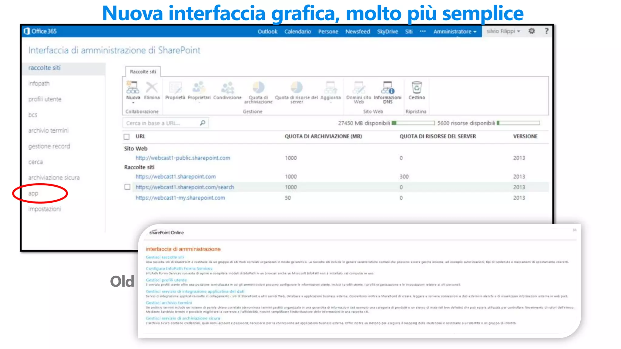 5
Nuova interfaccia grafica, molto più semplice
 