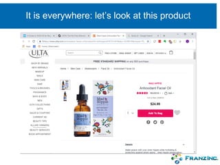 It is everywhere: let’s look at this product
 