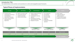 Introduction TDA
The implementation of the solution can be carried out in a short and manageable project framework.
Data Security und Data Privacy in SAP - Data Anonymization20
Concept Test Position Individualization GoLive Support
 Introduction Data
anonymization in the FB and
record additional
requirements if necessary
 Survey of relevant process,
authorization or UI
adjustments
 Delivery of transport orders
 Carry out the necessary
standard customizing
 Create rules and variants
 Display of additional functions
/ selection features
 Customizing as a coaching
approach
 Development of customer-
driven developments / tables
 Adaptation of variants
 Test management
 Test execution
 Key user training
 End user training
 Going live
 Stabilization
 Certification of §9 BDSG
(optional)
 Adhoc-Support
 Support for additional
product extensions
 Technical release updates
 Updates for new features
2 - 3 PT 5 PT 10 – 15 PT 5 PT Support Contract
Project Duration: 6 – 10 Weeks 12 - 24 Months
2 - 3 PT 3 PT 3 - 2 PT 3 PT ----
Scope Test Environment Tailoring your solution Start of Regular Operation Support Contract
Typical Phases of Implementation
 