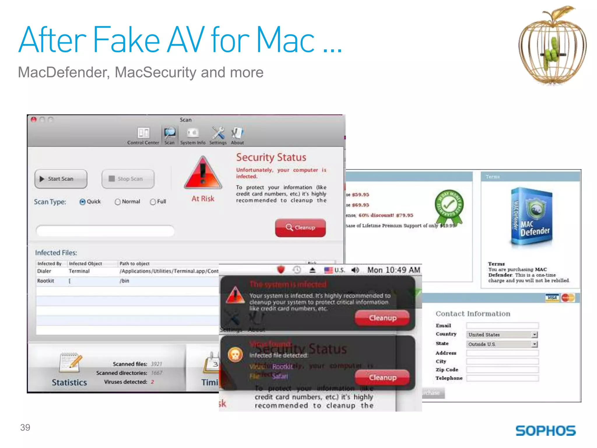 After Fake AV for Mac ...
MacDefender, MacSecurity and more




39
 