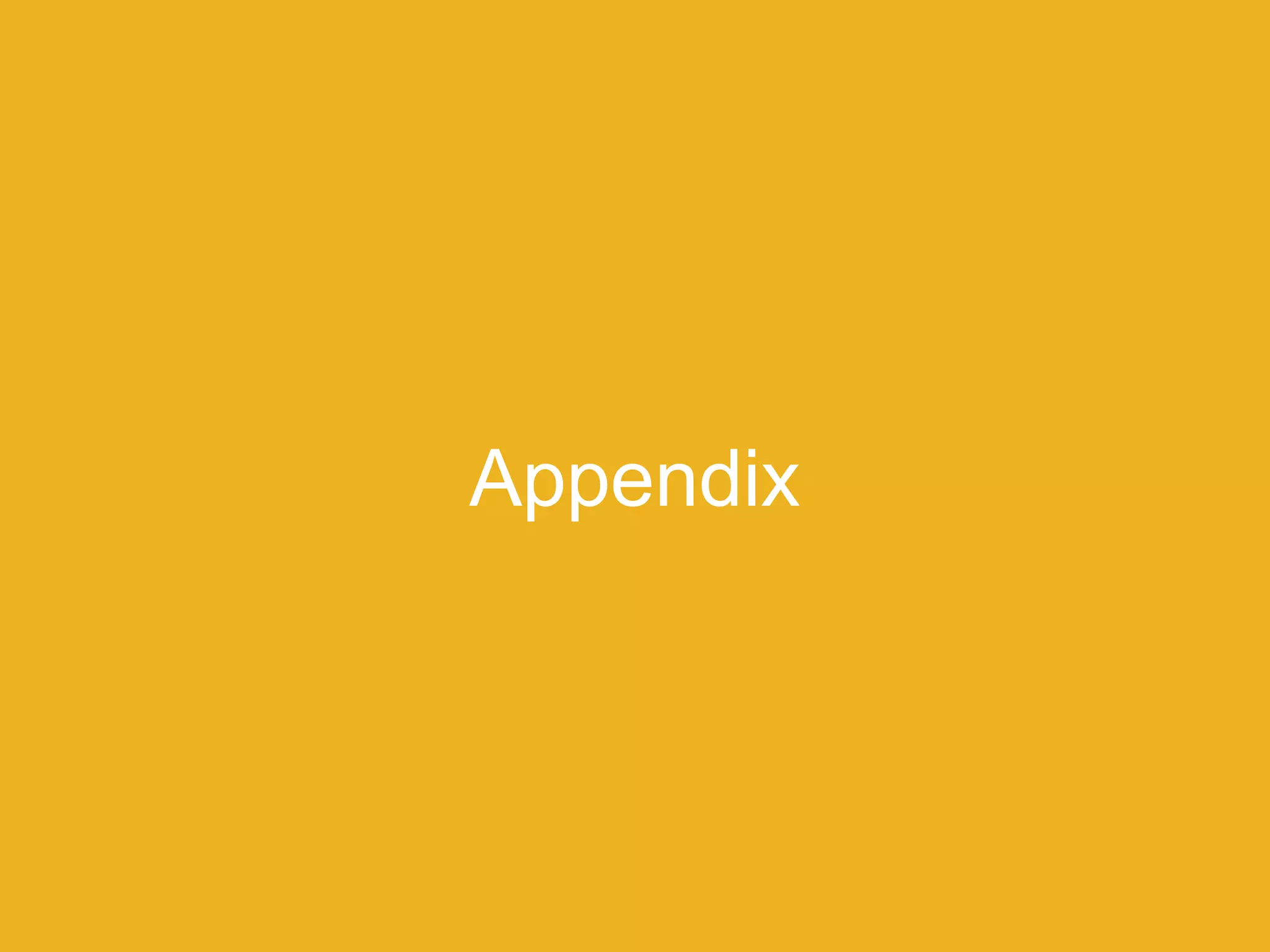 Appendix
 