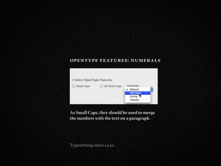 How to pick the right font and other considerations about (web) typography.