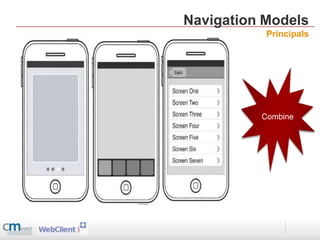 Navigation Models
           Principals




          Combine
 
