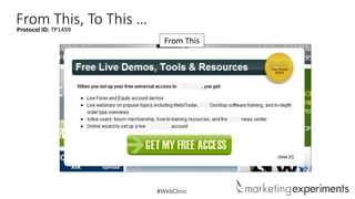 From TP1499 To This …
This,
Protocol ID:
From This

#WebClinic

 