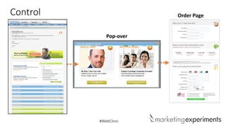 Control

Order Page

Pop-over

#WebClinic

 