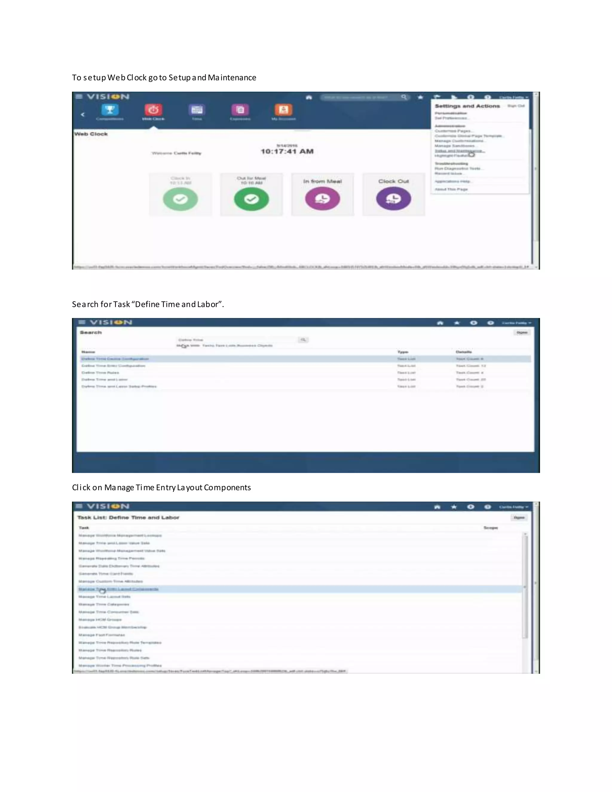 Oracle Fusion  Clock Setup(Oracle Time and Labor) PDF