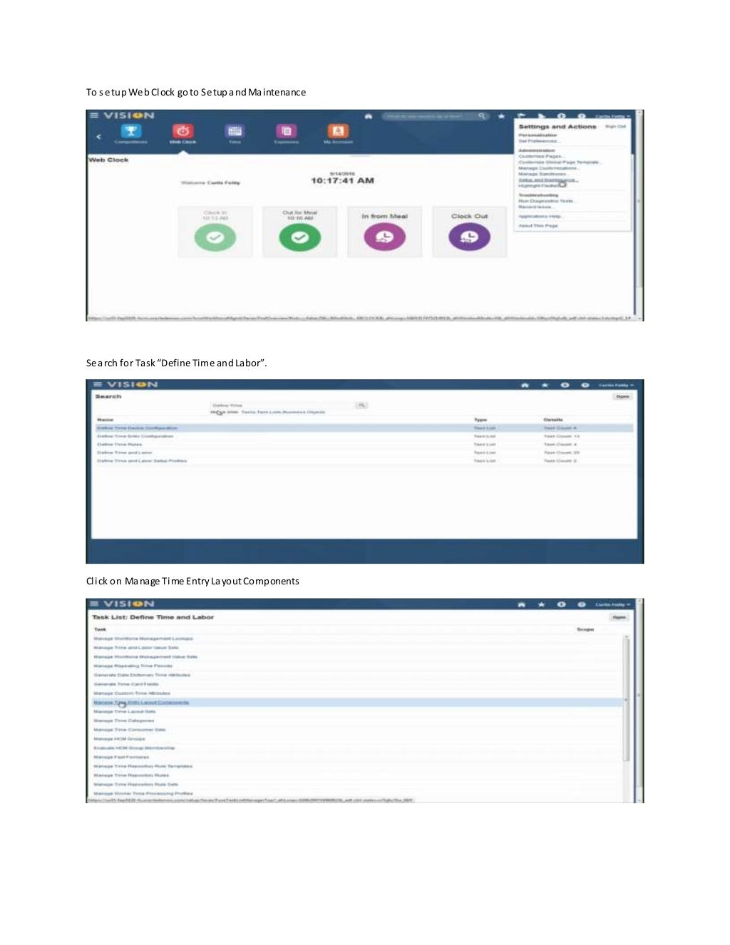 Oracle Fusion  Clock Setup(Oracle Time and Labor)