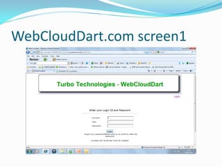 WebCloudDart.com screen1
 