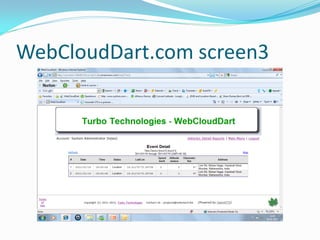 WebCloudDart.com screen3
 