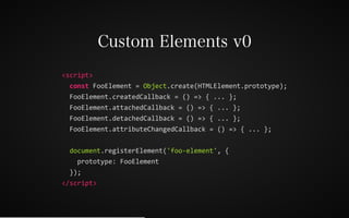 Web Components 2016 & Polymer v2