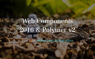 Web Components 2016 & Polymer v2