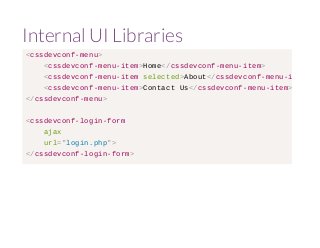 Web Components and Modular CSS
