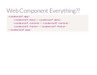 Web Components and Modular CSS