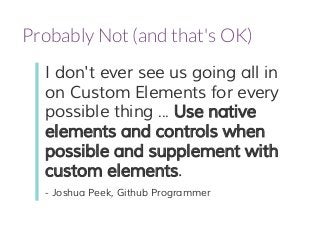 Web Components and Modular CSS