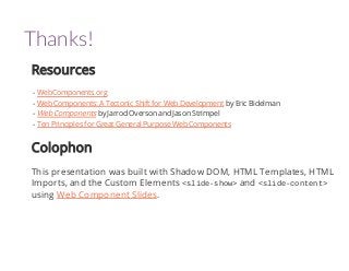 Web Components and Modular CSS