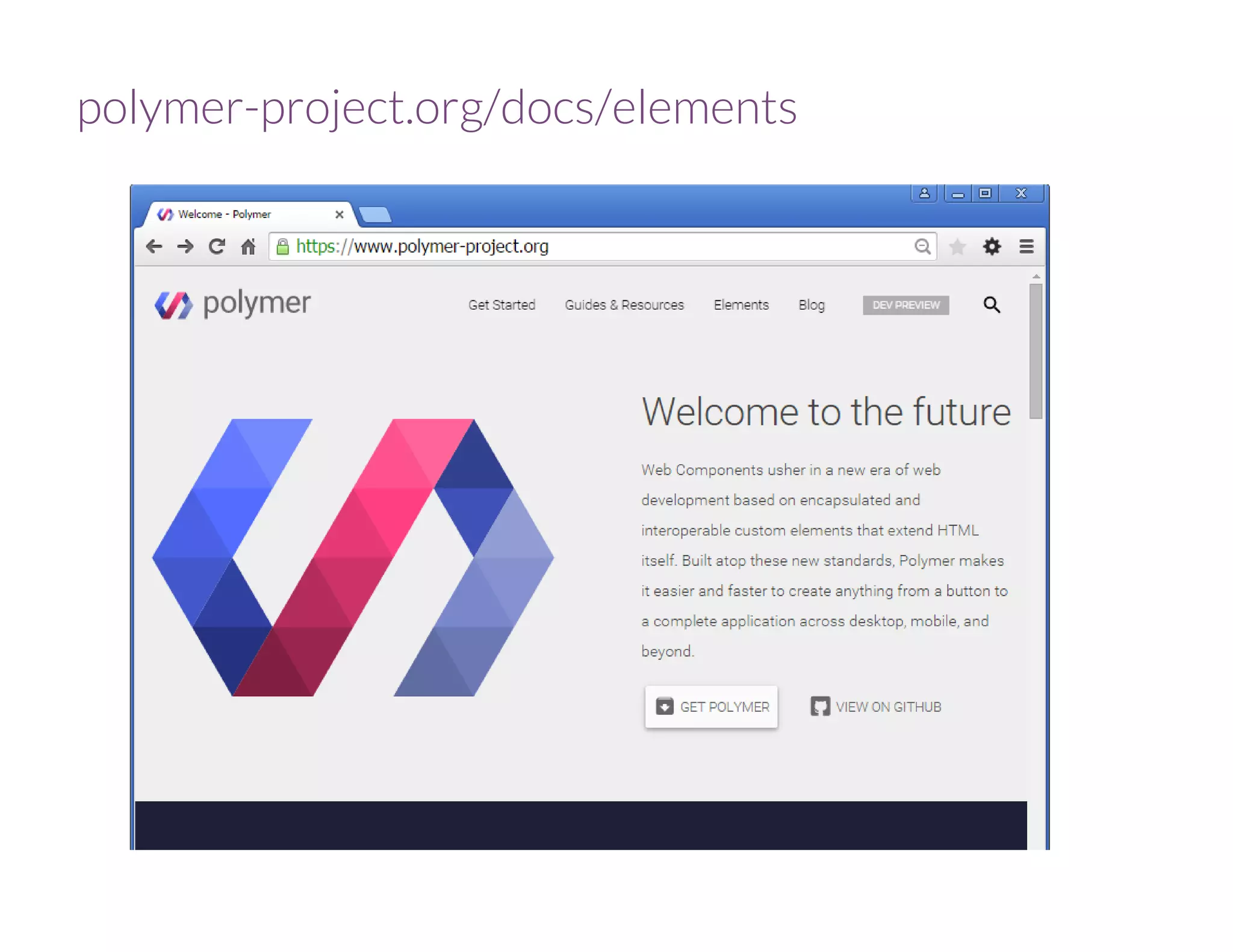polymer-project.org/docs/elements
 