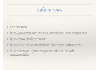 A Primer on Web Components in APEX | PDF