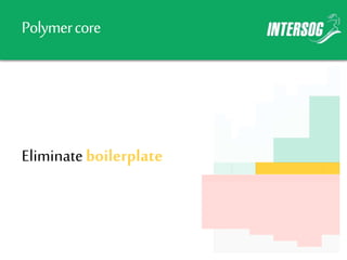 Polymercore
Eliminateboilerplate
 