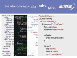 Let’sdosometabs. tabs. tabs.tabs.
 