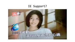 IE Support?
 