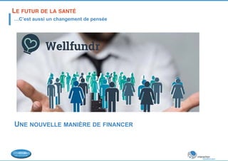 LE FUTUR DE LA SANTÉ! 
…C’est aussi un changement de pensée 
UNE NOUVELLE MANIÈRE DE FINANCER 
 