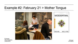 Example #2: February 21 > Mother Tongue
 