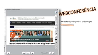 Marcadores para ajudar na apresentação
 